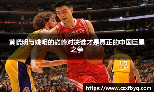 黄晓明与姚明的巅峰对决谁才是真正的中国巨星之争